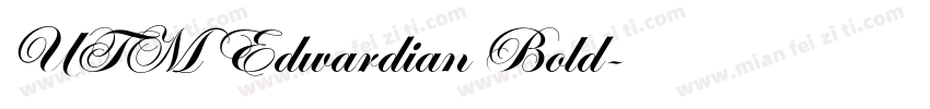 UTM Edwardian Bold字体转换